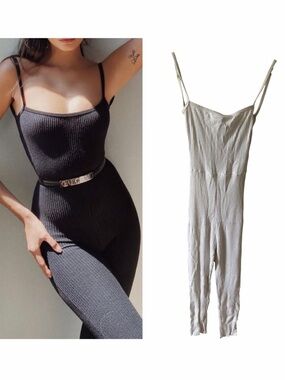 Are You Am I Spagetti Strap Capri Jumpsuit